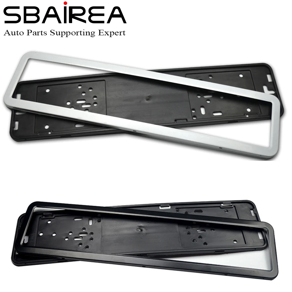 

Stainless Steel European Universal Car License Plate Russian Spain Germany France Frame USA Canada Car Number Plate Holder