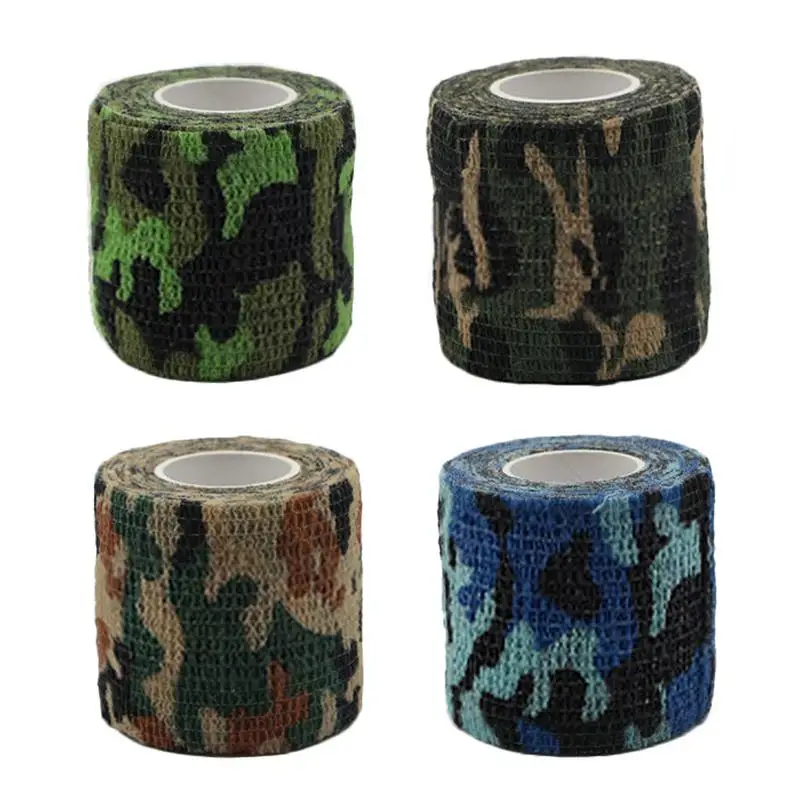 

Security Protection Self Adhesive Elastic Bandage 4.5M First Aid Nonwoven Cohesive Bandage Camo Hunting Camouflage Tape Wraps