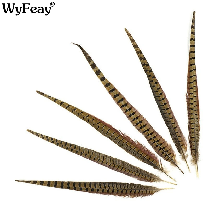 

Wholesale 16-18 Inch(40-45CM) Natural Pheasant Tail Feathers Hair Extension Centerpieces Wedding Decorations DIY Crafts plumes