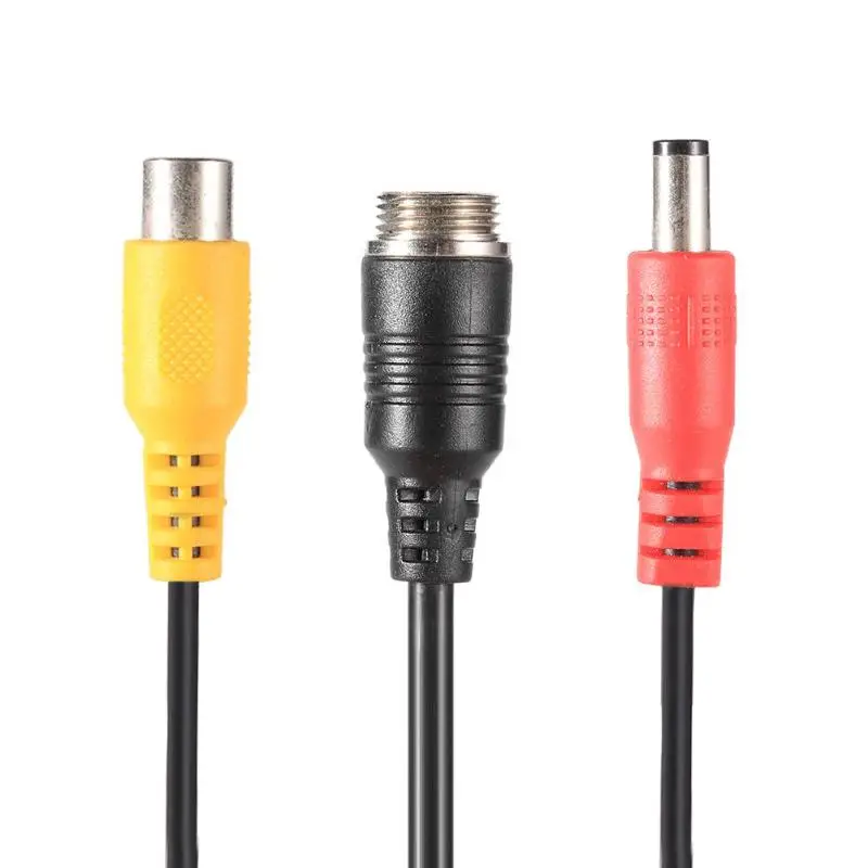  Alloyseed M12 4Pin Aviation Head to RCA Female DC Male Extension Cable Adapter for CCTV Camera Secu - 33003682496