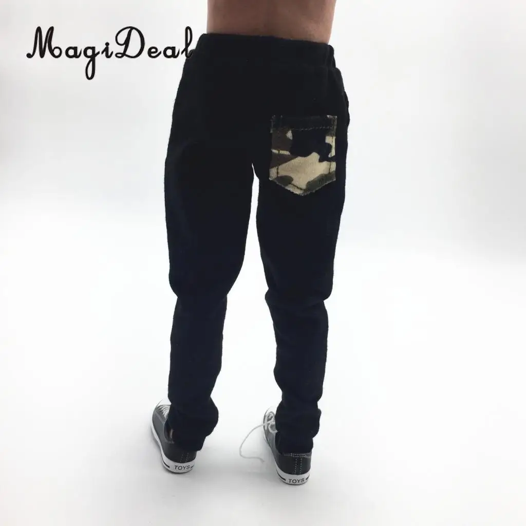 

1/6 Scale Male Camouflage Black Pants for 12'' Hot Action Figure Accessory
