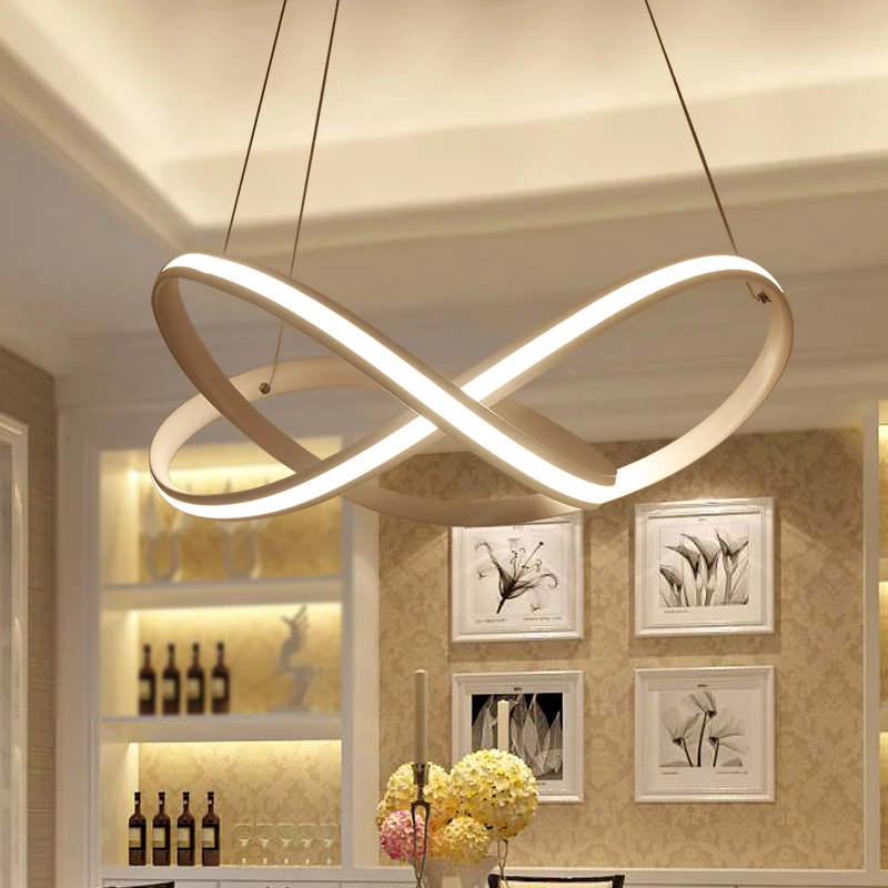 

Modern Led Living Room Suspended Lamps Creative Bedroom Fixtures Nordic Dining Room Pendant Lights Restaurant Hanging Lights