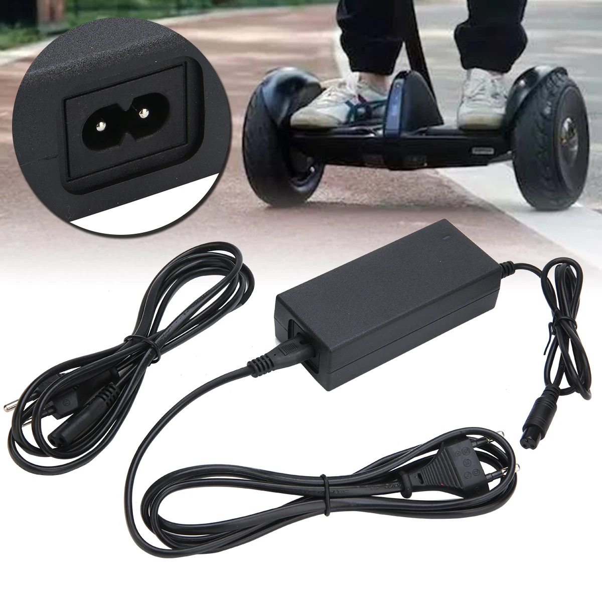 

Scooter Charger Adapter For 42V 2A Power Battery Charger Adapter For Self Smart Balance Two Wheel Scooter Skateboard Kits