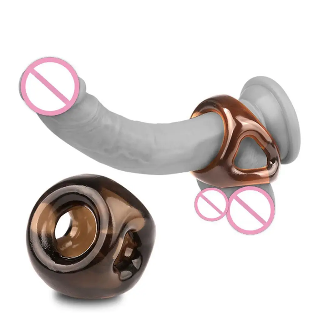 Sex Shop New Double Rings Fine Delay Ejaculation Men's Cock Rings Sex Toys For Men Crystal Penis Lock Ring Adult Sex Products