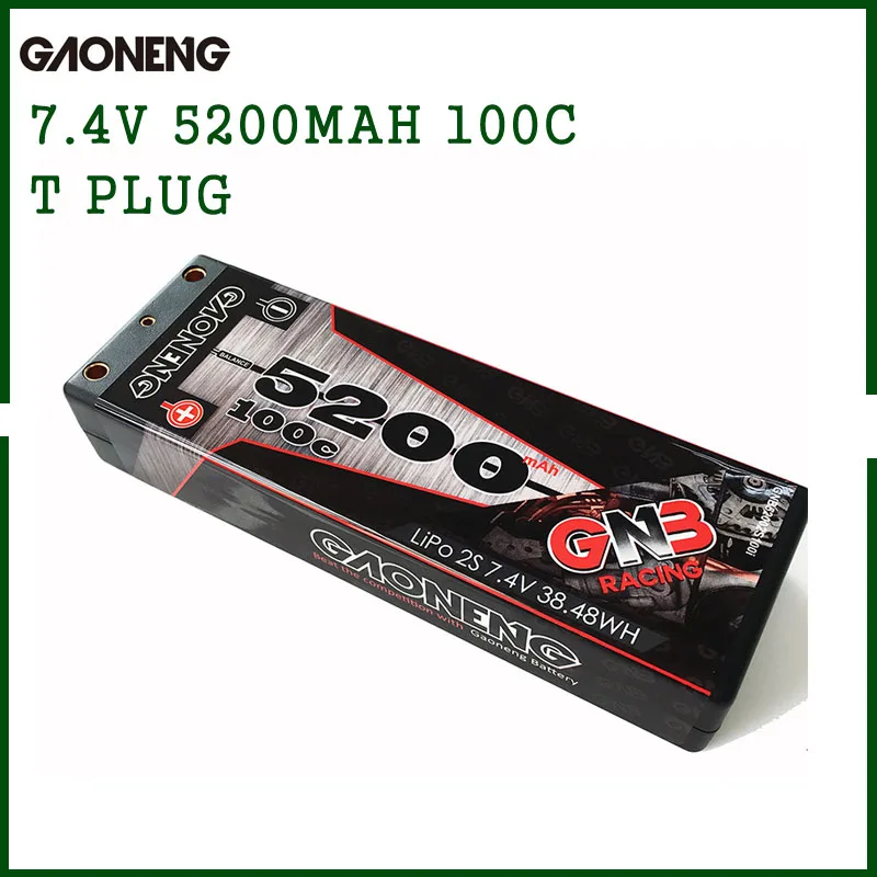Аккумуляторная батарея Gaoneng GNB 5200 мАч 14 8 в 100C/200C с разъемом T для 1:8 1/8