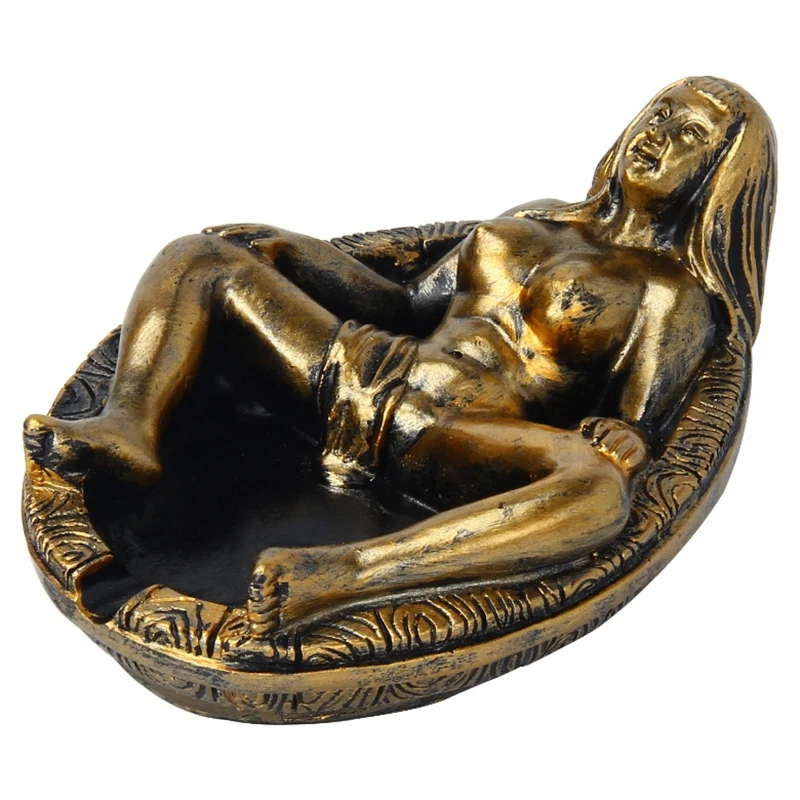 

Retro Beauty Ashtray Resin Women'S Resin Bath Statue Ashtray Halloween Easter Bar Decor Ashtray Car Ashtray Home Decor