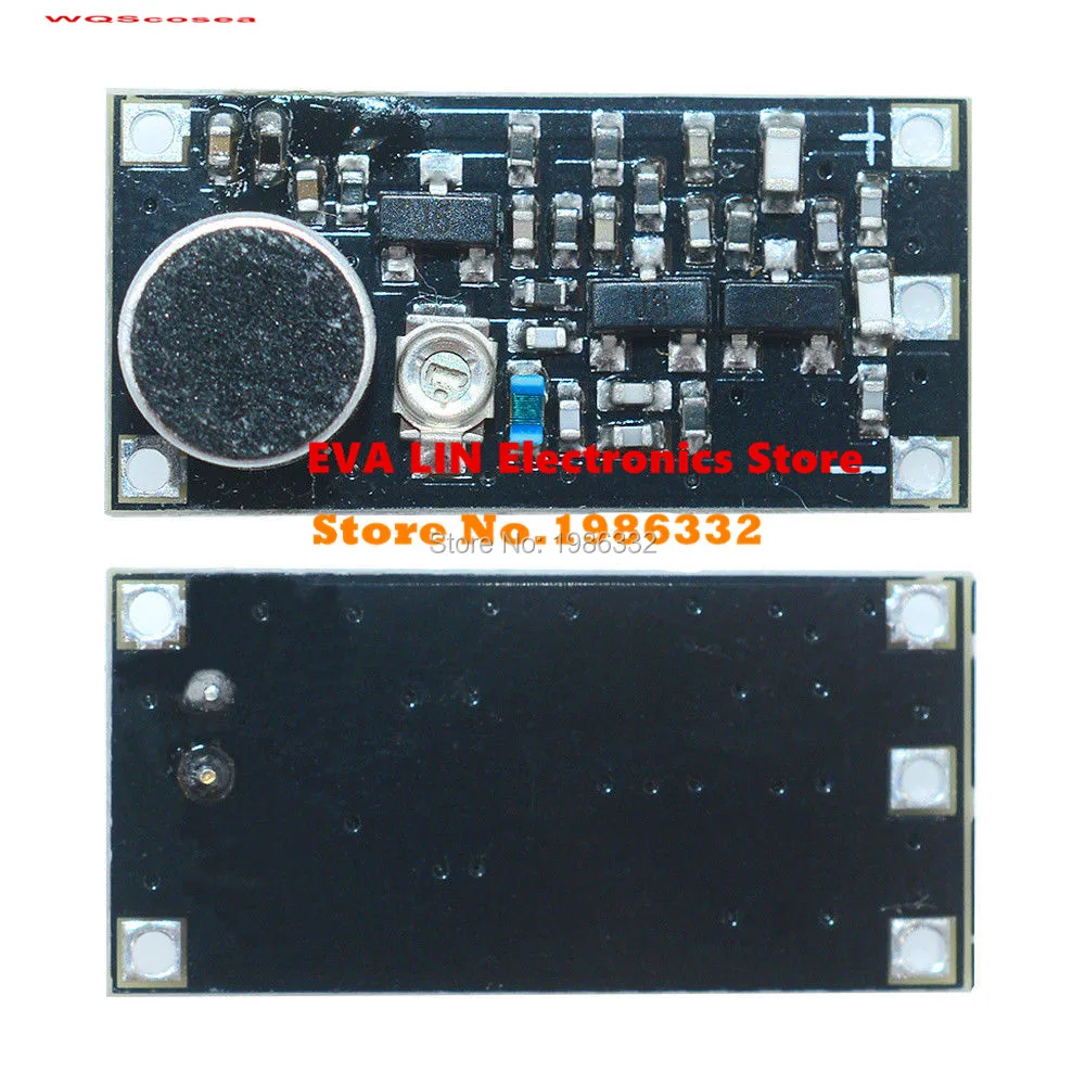 

WS16 Frequency 85-115MHz FM Transmitter Module Wireless Microphone Surveillance Bug Wiretap Dictagraph Interceptor For Arduino