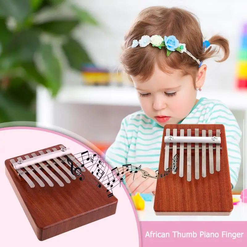 African Thumb Piano Finger Percussion Keyboard Music Instruments Kids