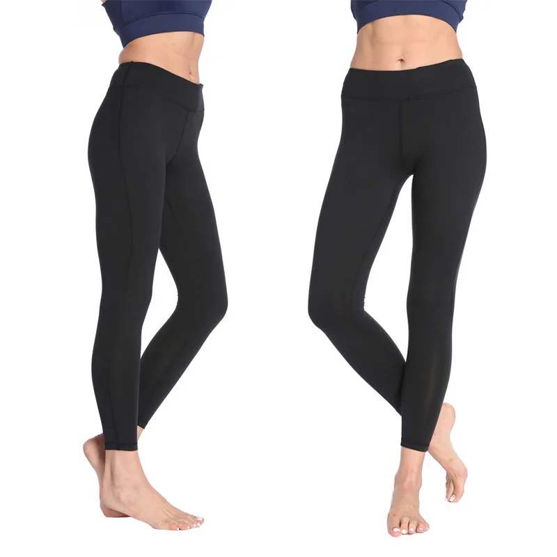 2018 New Women High Waist Leggings Squat Proof Yoga Pants With Hidden