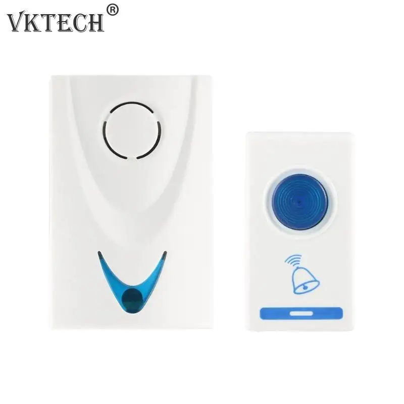 New DC3V LED Wireless Chime Door Bell Battery Powered 32 Tune Songs 1 Remote Control + 1 Wireless Doorbell Home Doorbell New DC3V LED Wireless Chime Door Bell Battery Powered 32 Tune Songs 1 Remote Control + 1 Wireless Doorbell Home Doorbell