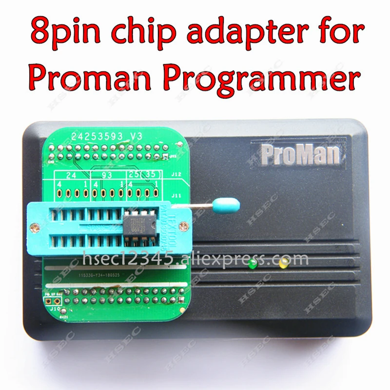 Новинка 2019 24 25 35 93 V3 серии 8pin чип разъем адаптера для ProMan TL86 PLUS Porgrammer 8Pin адаптер