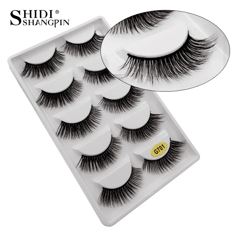 SHIDI SHANGPIN 5 pairs Eyelashes Fluffy Natural Lashes Reusable 3D Mink False Eyelashes Full Professional Makeup Maquiagem Cilio SHIDI SHANGPIN 5 pairs Eyelashes Fluffy Natural Lashes Reusable 3D Mink False Eyelashes Full Professional Makeup Maquiagem Cilio