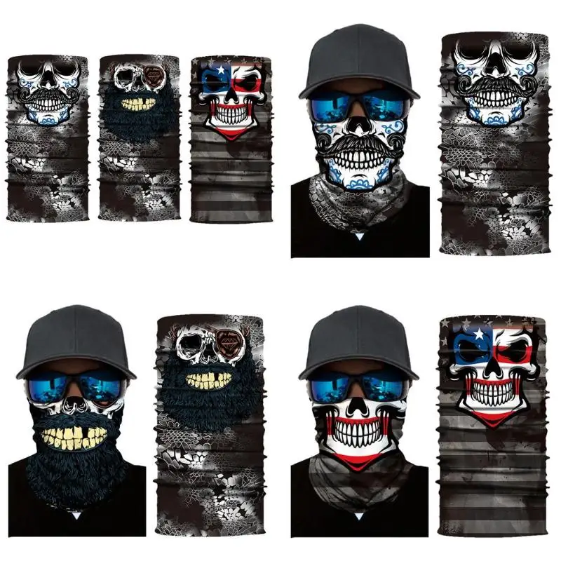 

3D Seamless Outdoor Sports Windproof Breathable Cycling Riding Magic Scarf Headband Neck Face Multifuntion Mask Warmer