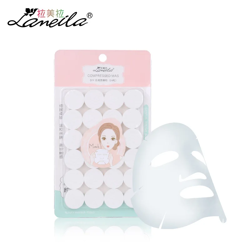 

24pcs Compressed Face Mask Paper Disposable Cotton Facial Masks Papers For Skin Care DIY Women Makeup Beauty Tool