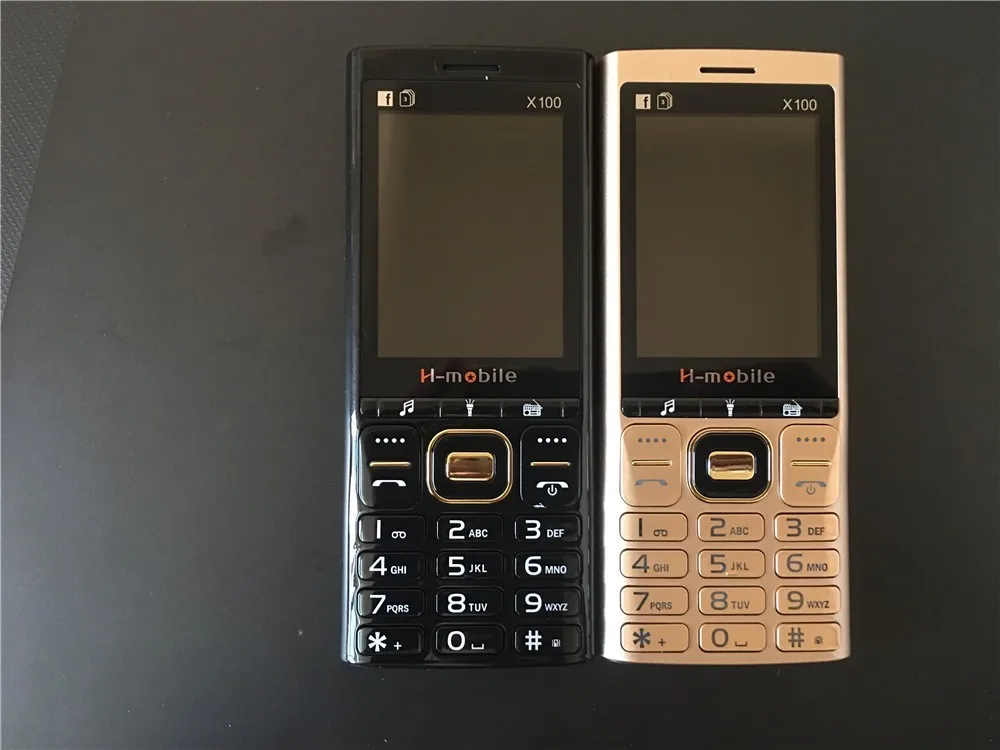 2019 новый оригинальный H Mobile X100 телефон три sim карты Bluetooth фонарик MP3 MP4 FM камера Whatsapp