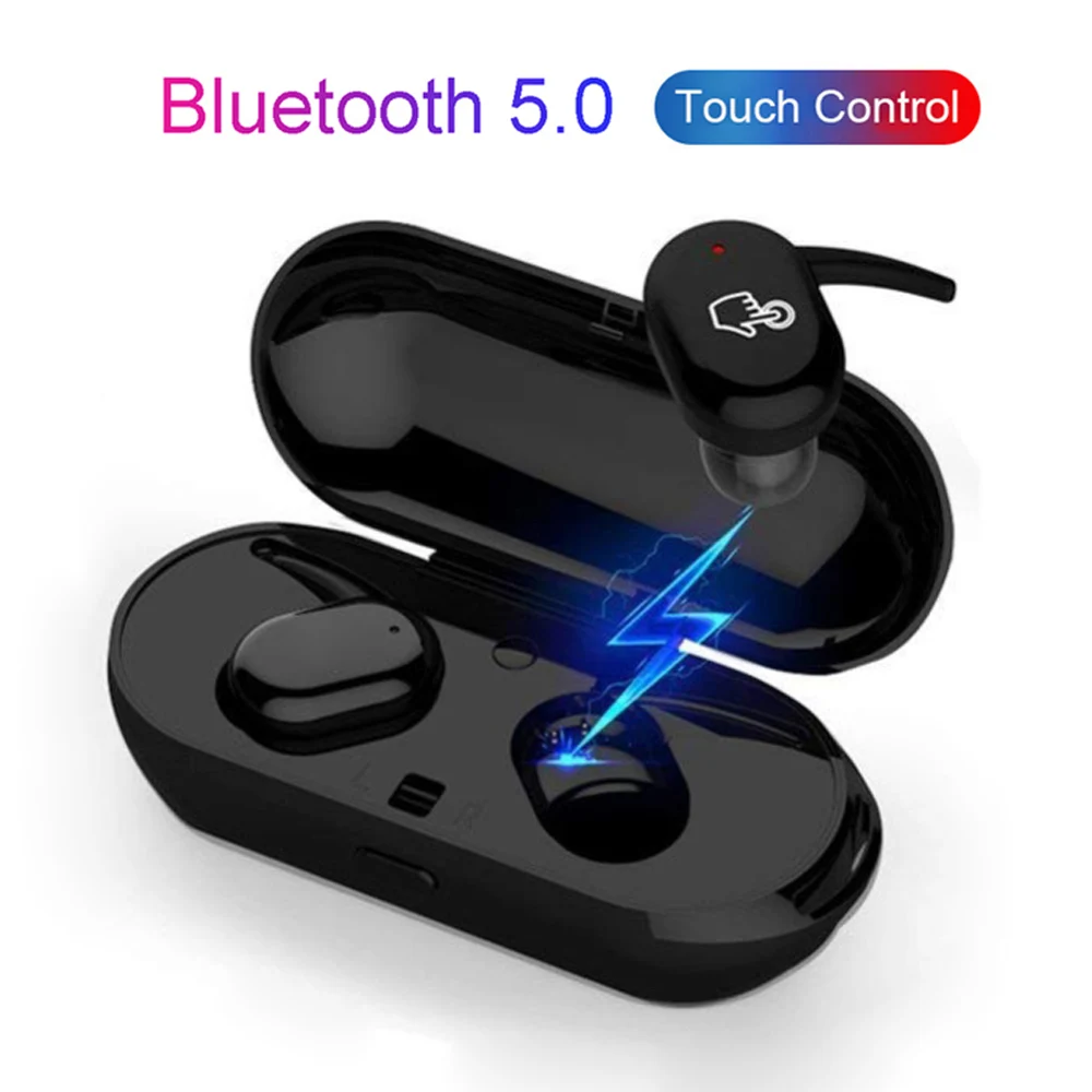 Hembeer TWS Bluetooth наушники 5 0 мини беспроводные с сенсорным управлением спортивные