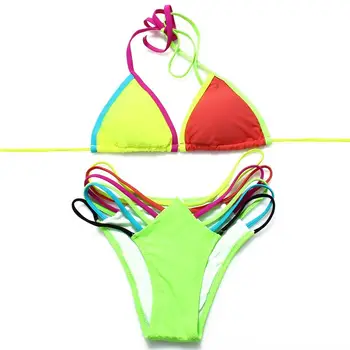 

Multi-colored Bikini For Sexy Women Stylish Assorted Color Bikini Set Swimwear Swimsuit Women's Fashion Swimming Suit