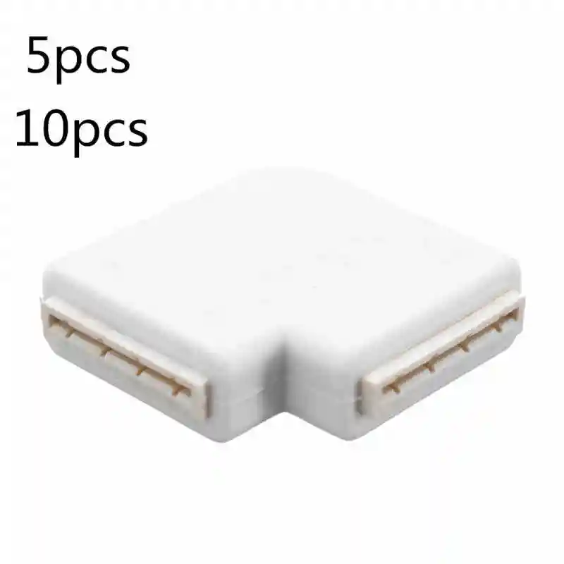 CLAITE 5X 10X Solderless L форма Быстрый Splitter 4 булавки разъем для 12 в 10 мм ширина 3528 2811 2812 5050 RGB