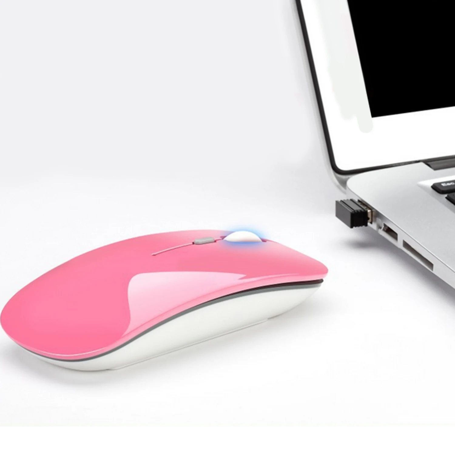 Vococal USB тонкая Беспроводная игровая геймерская оптическая мышь Мыши для ПК