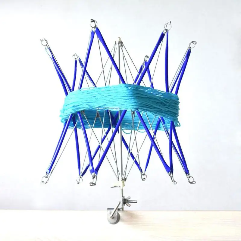 

Patchwork Thread Winder Knitting Umbrella Swift Wool Yarn String Winder Holder Hand-operated Skeins Line Crochet Stitch Craft