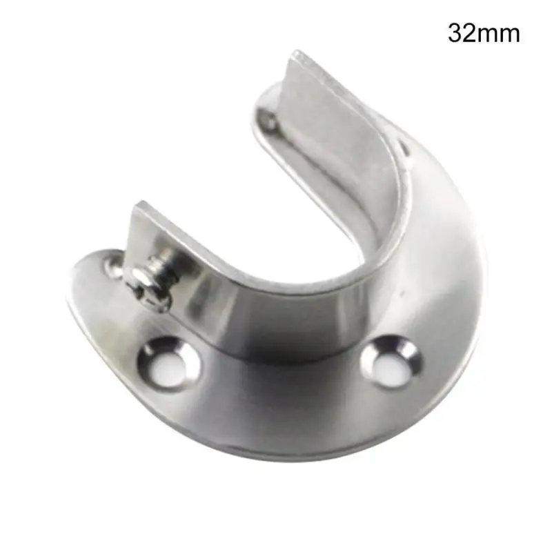 

Wardrobe Closet Clothes Hanging Rod Rail Support Bracket 2PCS