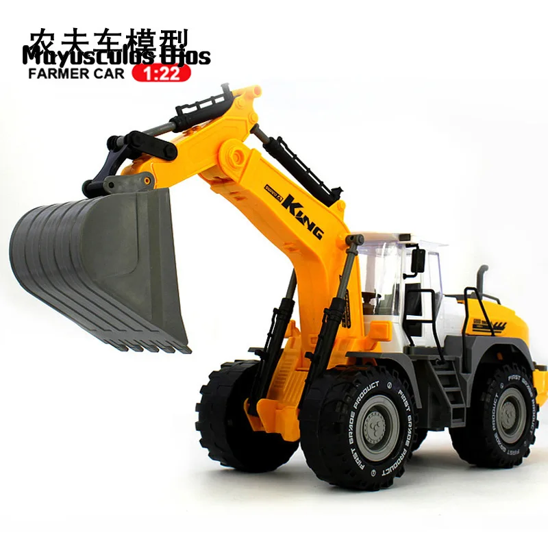 

Large Inertia Engineering Truck Forklift Bulldozer Excavator Beach Children Car Model Toy