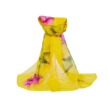 

Women Scarves, Fashion Women Rose Flower Long Soft Wrap Scarf Ladies Shawl Chiffon Scarf Stoles