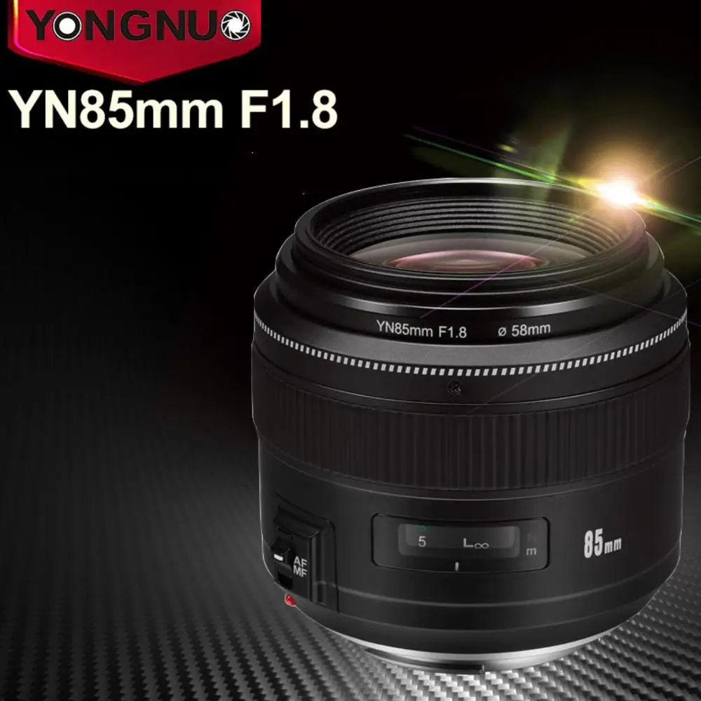 YONGNUO YN85mm F1.8 объектив камеры для Canon EF крепление EOS 85 мм AF/MF Стандартный Средний