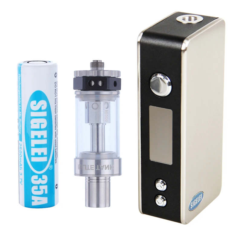 

75W TC Electronic e-cigarette Kit 3.2ml Tank Nebulizer 2500mAh 35A Battery Temperature Control Vape