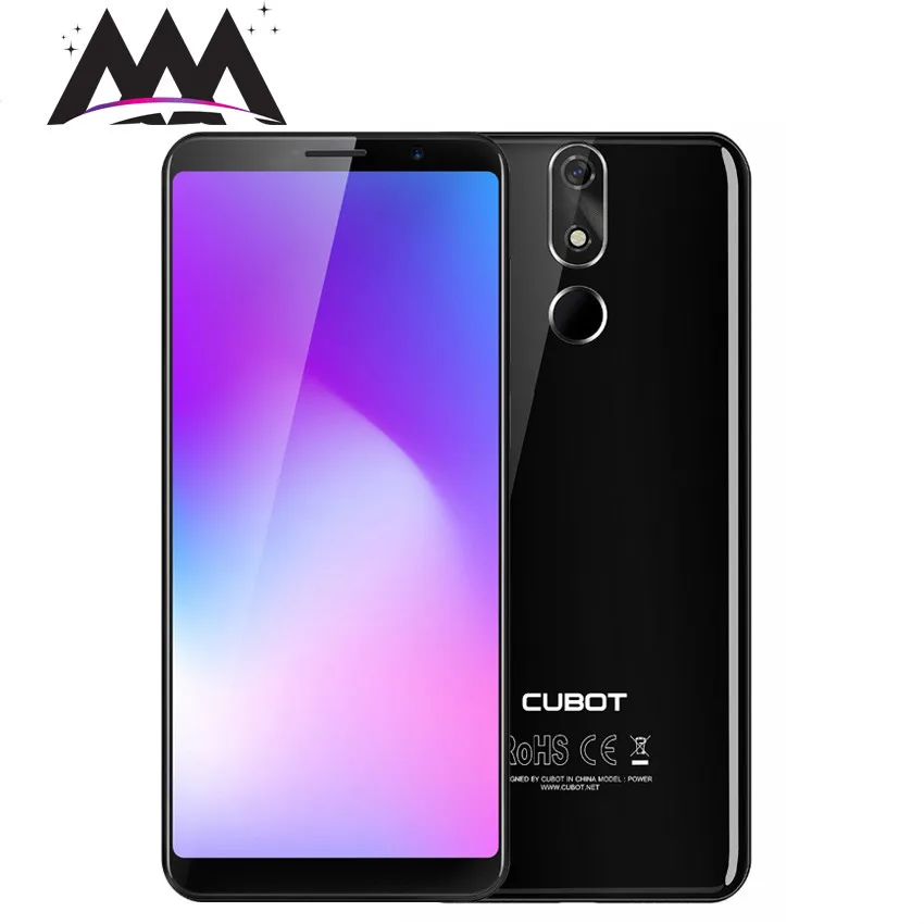Cubot Power 4G Smartphone 6000mAh Android 8.1 6GB +128GB 5.99" Cell Phones MT6760 Octa Core Fingerprint ID 16.0mp Mobile Phone