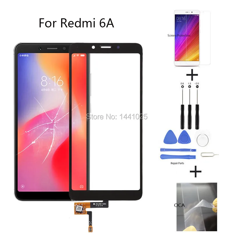 Сенсорный экран 5 45 дюйма для Xiaomi Redmi 6 дигитайзер стекло оригинальные запасные