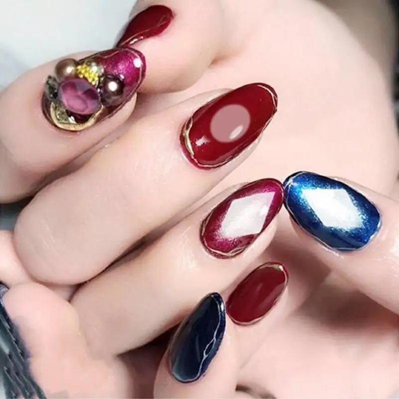 

1pc Nail Art Decorations Diamond Rhombus Nail Gemstone Stencil Guides Mould Stickers Modeling Design For Nails Accessoires