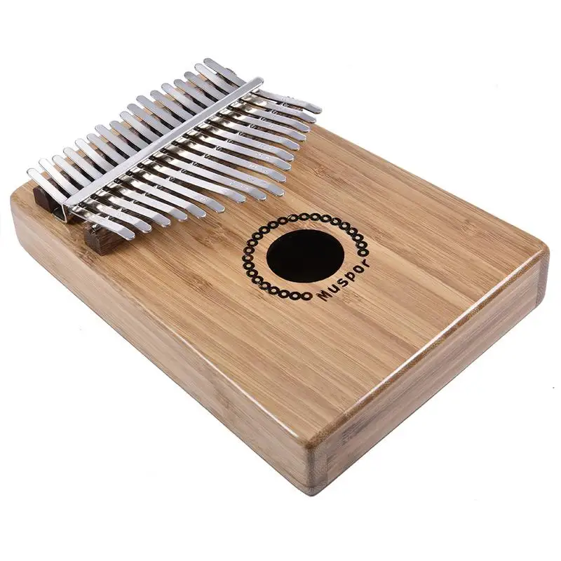 17 ключ калимба Bamboo Thumb пианино палец Mbira с чехлом Рождественский подарок|Пианино| |
