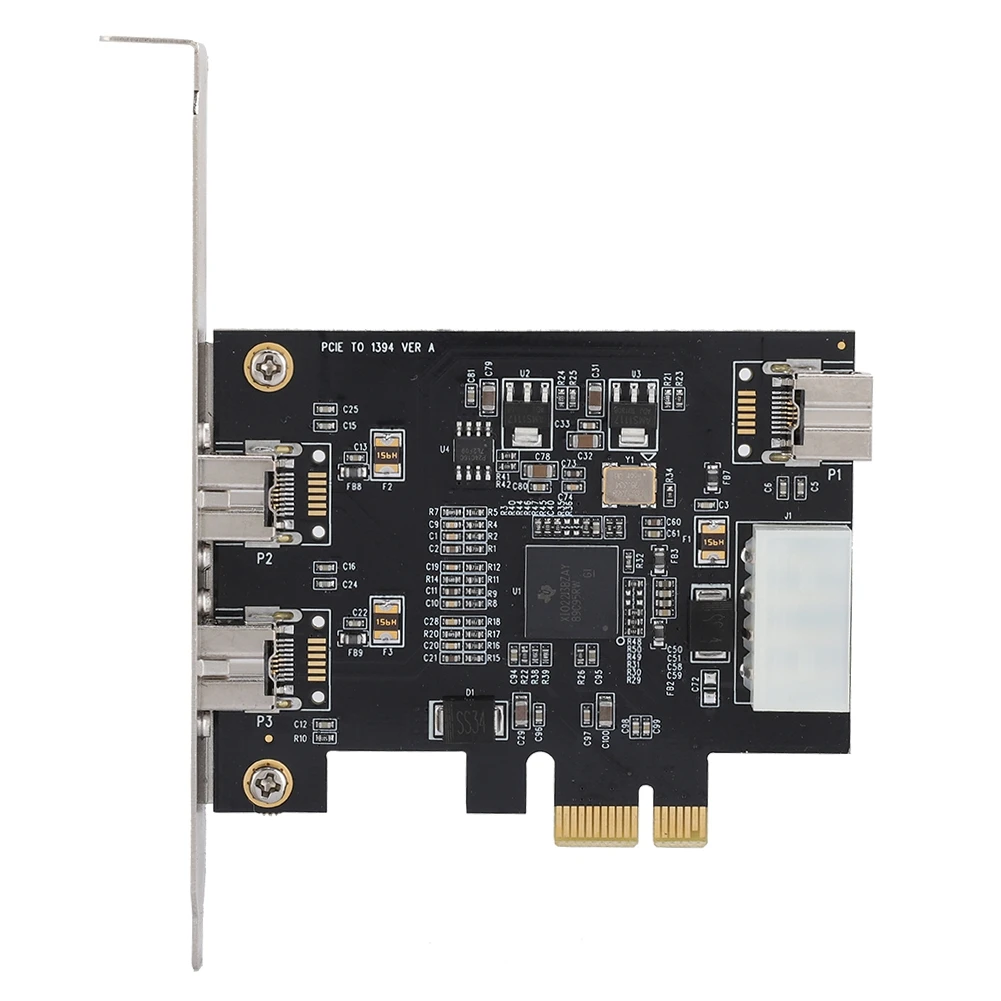 

PCI E to 3-port 1394B Video Capture Card 800Mbps Controller Card Adapter FireWire 800 PCIe PCI