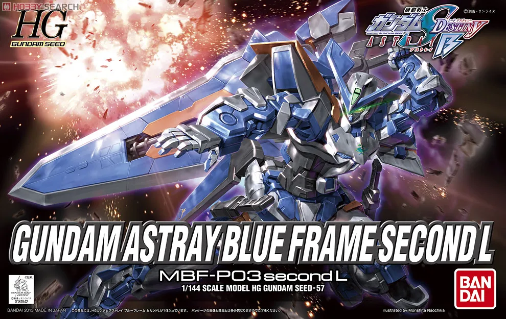 Bandai 1/144 HG Gundam ASTRAY голубая рамка 2-Й Мобильный костюм сборные модели наборы