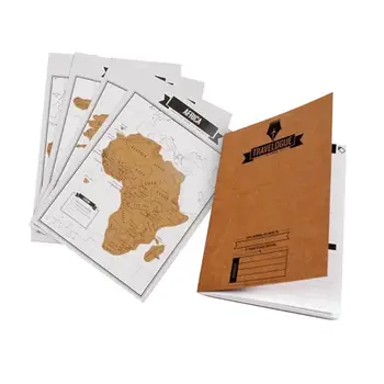 

Journal Diary Notebooks Scratch World Map Travelogue Travel Log Notebooks Gifts for people who like adventure travel