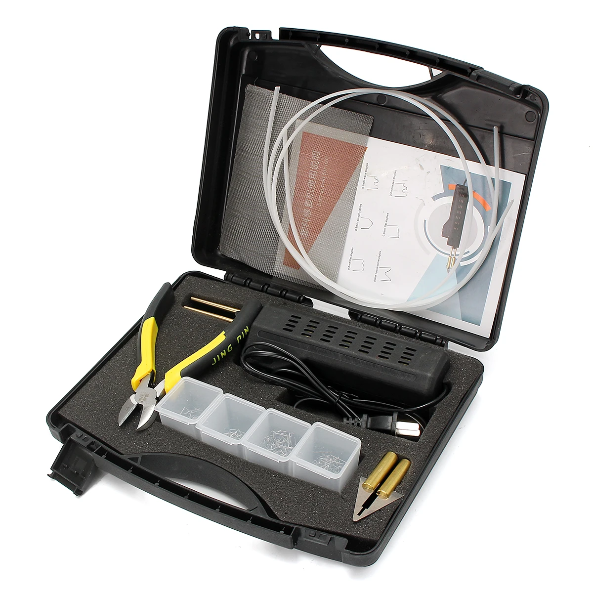 

Best Price AC 220V Hot Stapler Car Bumper Plastic Welding Torch Fairing Auto Body Tool Welder-Machine 0.6/0.8mm + 200 Staples