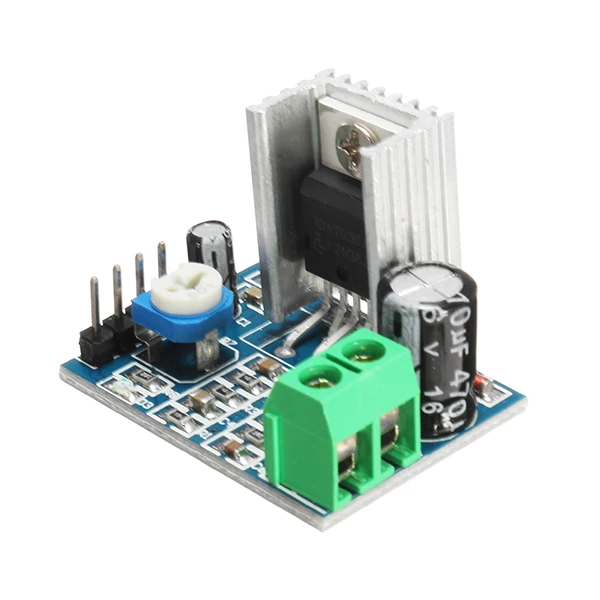 

CLAITE 1pc 6-12V Audio Amplifier Module Module Power Supply Audio Amplifier Board Module Single TDA2030 TDA2030A