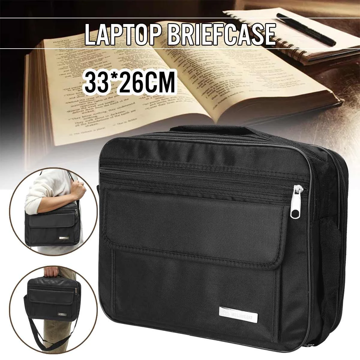 

Computer Laptop Bags Business Portable Nylon Computer Handbags Zipper Shoulder Simple Waterproof Laptop Shoulder Handbags Cases