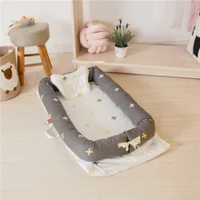 Детская кроватка для новорожденных, складная спальная корзина, детская кровать, гнезда, детская туристическая детская кроватка с бампером, детская кроватка, матрас, детская колыбель