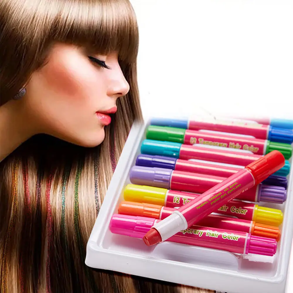 

Hair Coloring Sets Disposable Hair Coloring Waxes Chalk Pens Dye Set Temporary Hairdressing Accessories