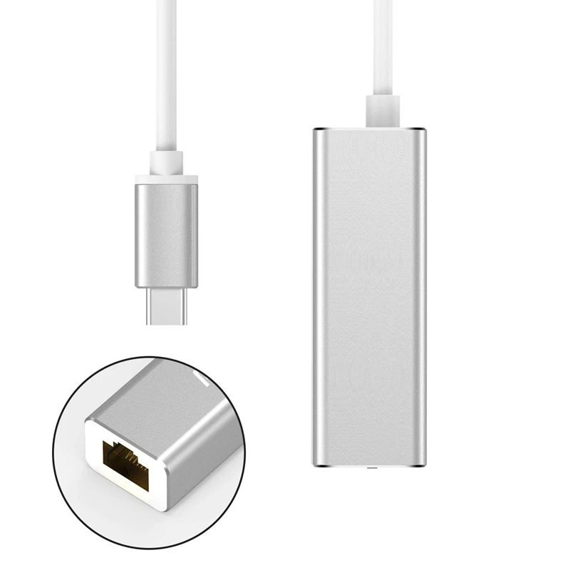 Aabb-usb C к Rj45 Usb 3,1 type-C/Thunderbolt 3 к Rj45 Gigabit Ethernet Lan сетевой адаптер для Macbook Pro Imac