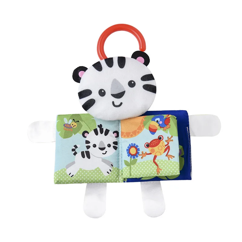 

Ring Paper Kids Animal Cat Cloth Book Baby Puzzle Toy Development Education Books Best Gift for Newborn Baby Infant Cognitive