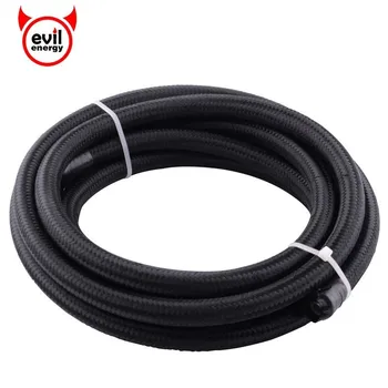 

evil energy Universal AN6 3M PTFE Oil Fuel Nylon Braided Hose Line E85 Fuel Line Tubing PTFE Hose Pipe Oil Cooler Hose Line