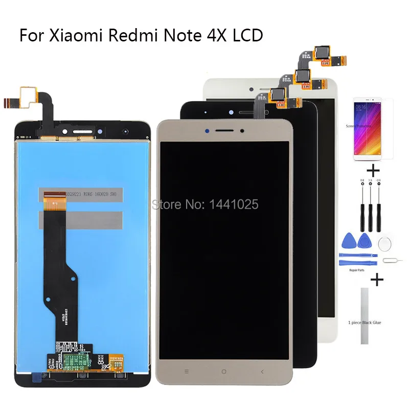 

Display Screen Replace For Xiaomi Redmi Note 4X LCD Touch screen 5.5 inch black white gold For Xiaomi Redmi Note 4X Touch screen