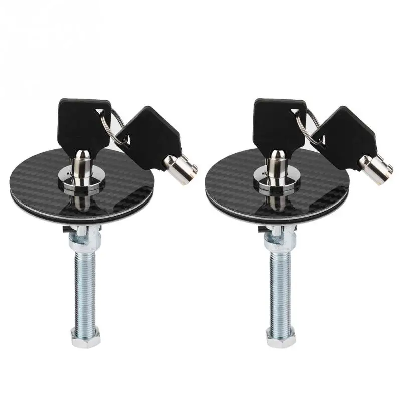 

Car Universal Engine Hood Cover Lock Key Pin Kit Quick Latch Release Aluminum alloy Engine Bonnets Carbon Fiber Style Latch