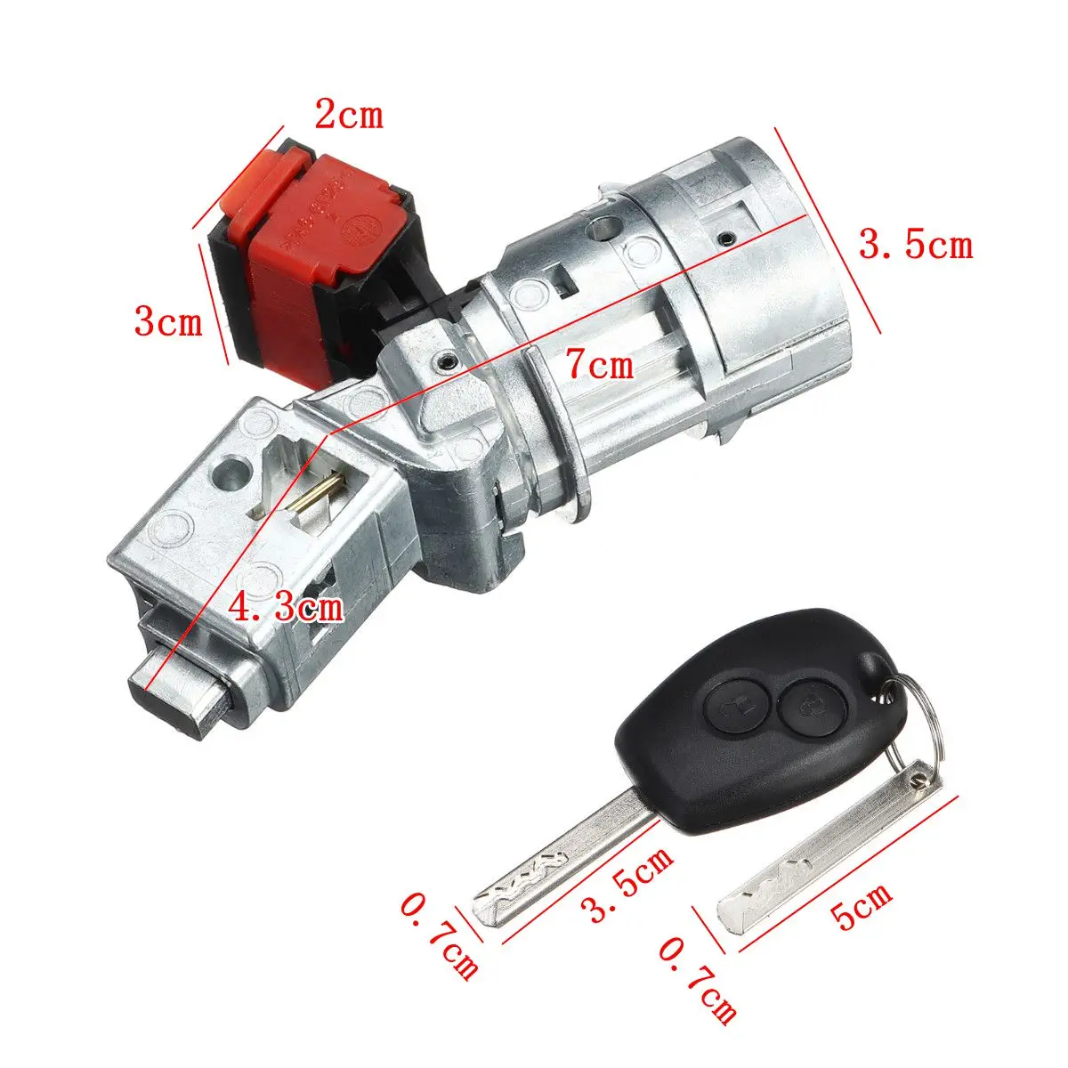 Замок зажигания ствол стартер переключатель+ ключ для Renault для Vauxhall Fiat 2005-2012 7701208408 8200214168 N0502064 N0502060 N0502057