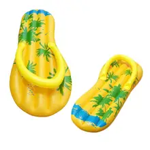 Модные тапочки плавающая кровать надувной плавательный круг 170x70x15 см плавающая кровать воды Отдых и досуг плавательный матрац