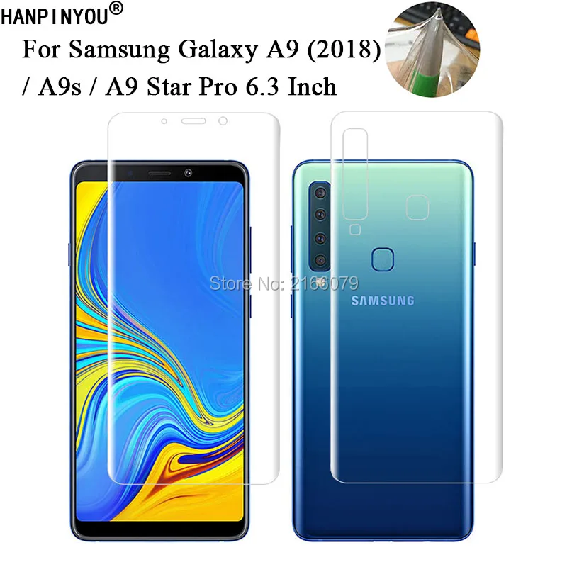 Per Samsung Galaxy A9 (2018) / Star Pro / A9S A920 6.3 "Soft Tpu Front Back Full Cover Pellicola Protettiva Per Pellicola Protettiva