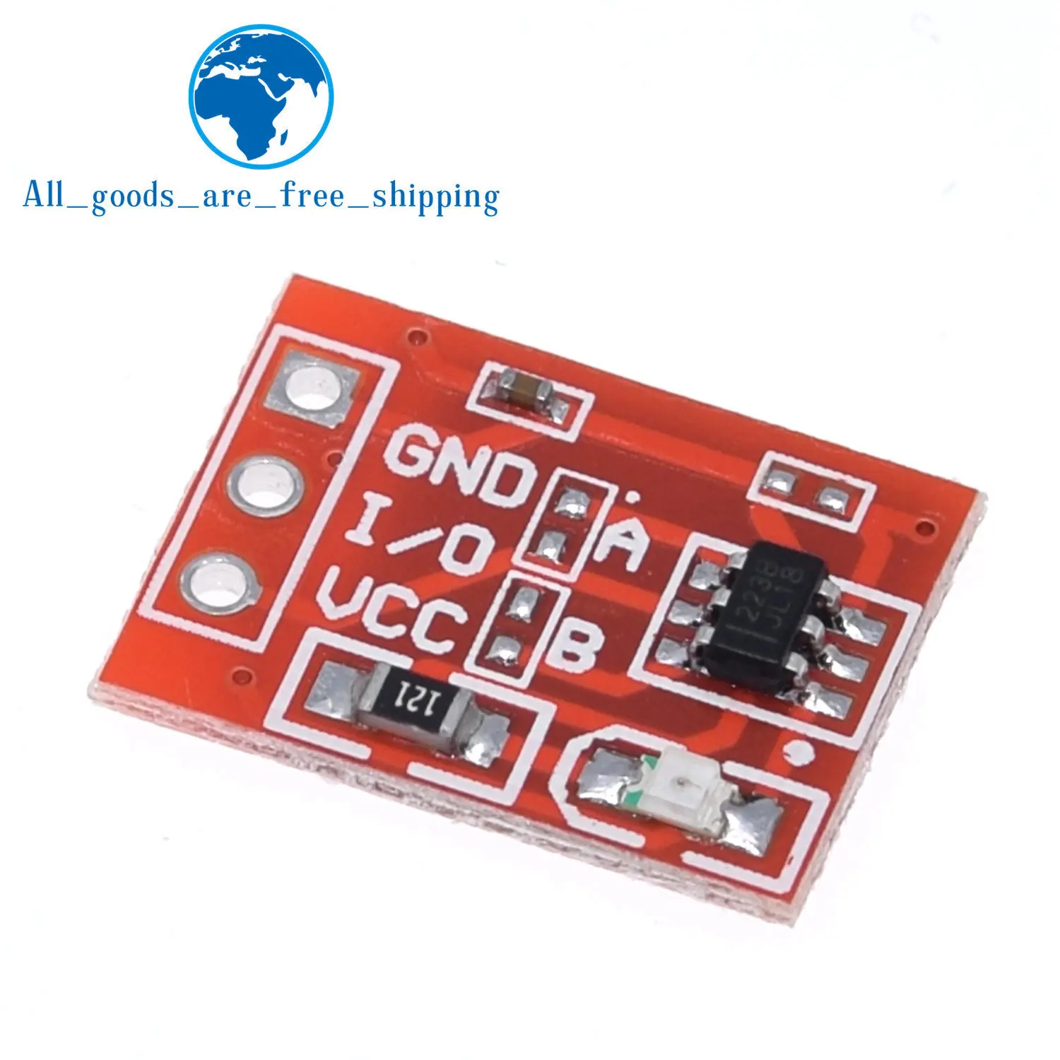 TTP223 Mini Red Capacitive Touch Switch Button Self-lock//No-lock Module Arduino